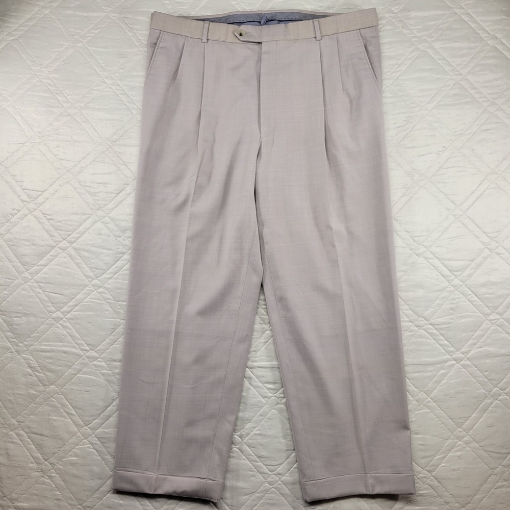 Ballin Super 110's Wool‎ Comfort EZE gray dress pants size 40X28